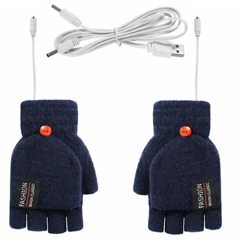 Guantes Calefactables Recargables por USB con Tres Ajustes de Temperatura