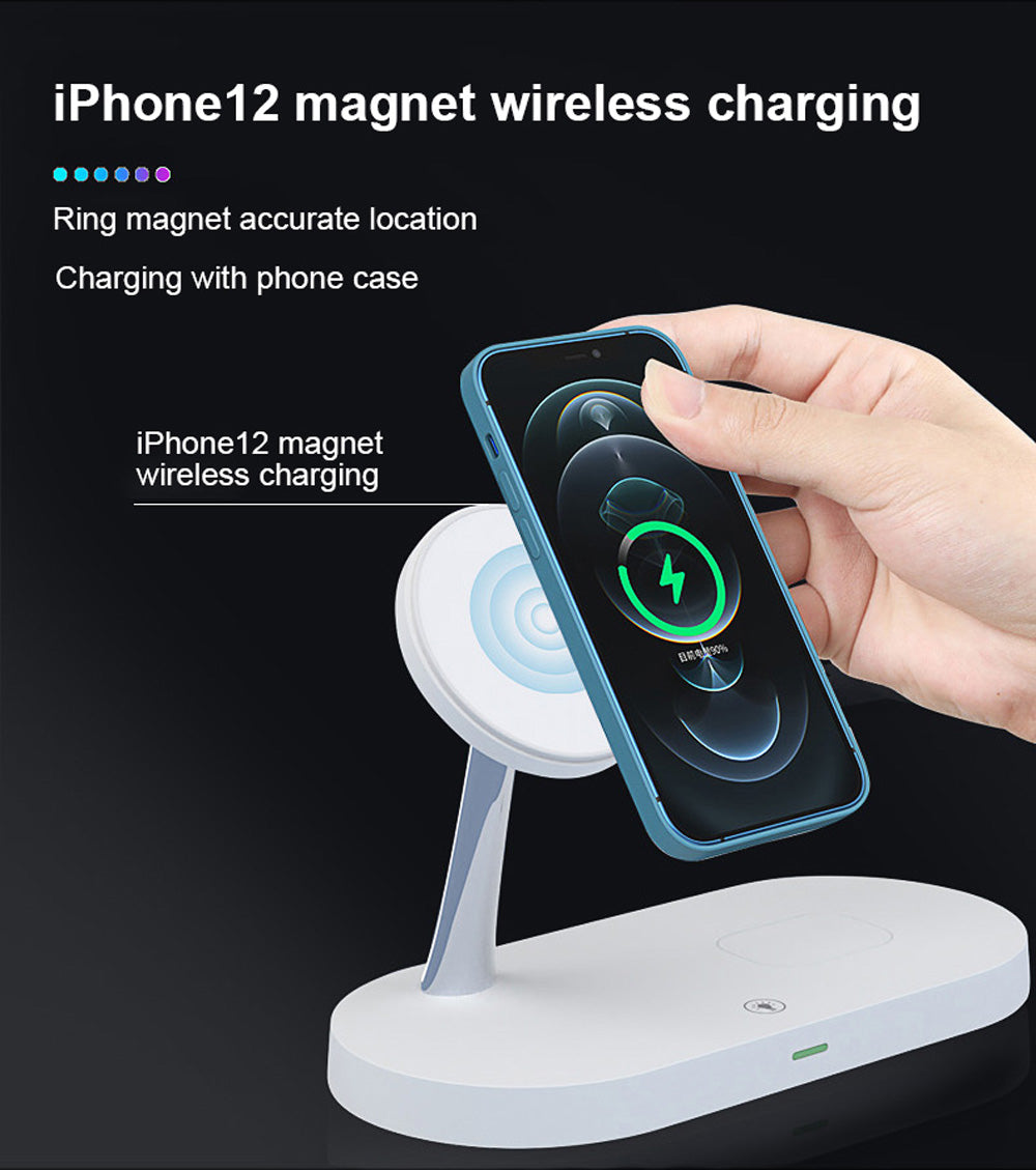 NovaHalo 5 w 1 magnetyczna stacja ładująca z lampką nocną do MagSafe