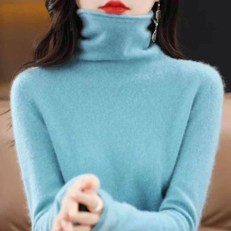 ژاکت یقه اسکی پشمی مرینو فوق‌العاده نرم لیرا استرالیا برای زنان