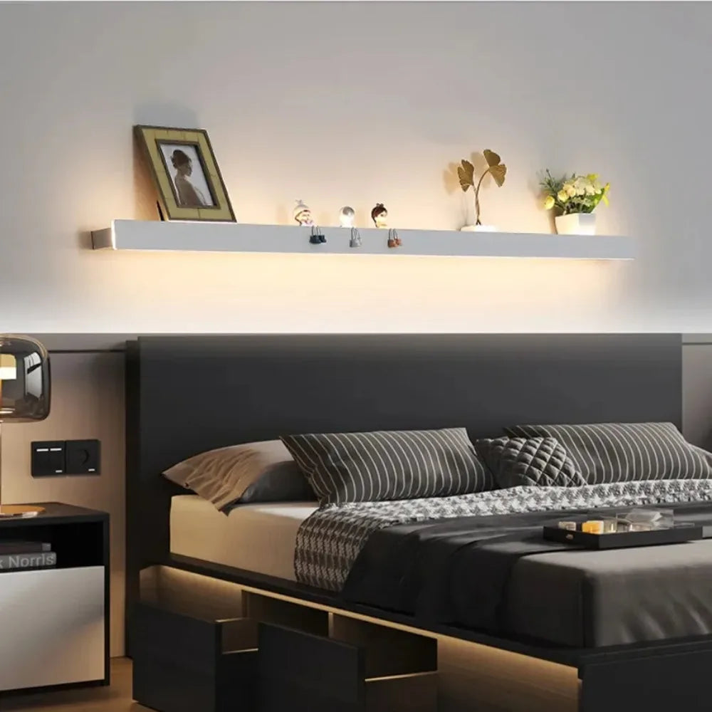 AstraNook LED Wall Lamp With Integrated Night Shelf for Bedroom