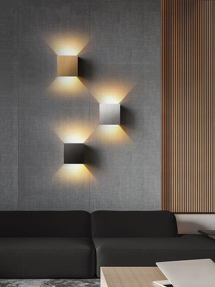 NovaCube Modern Cube Wall Lamp For Indoor And Outdoor Use