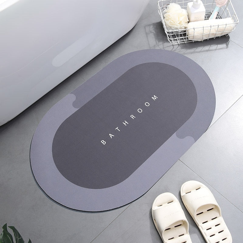 SwiftDry Absorbent Bath Mat for Quick Water Absorption