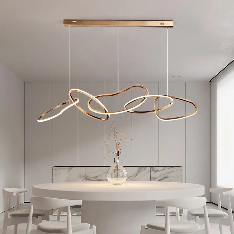 Contemporary Cord Pendant Lights With Dimmable Remote Or Touch Control
