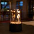 LumaGlow Smokeless Tabletop Fireplace For Stylish Indoor And Outdoor Use