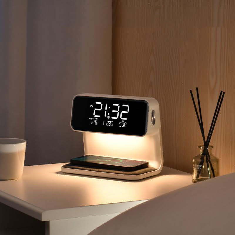 ساعت زنگ‌دار LCD شفاف لوما نوا با قابلیت تنظیم نور