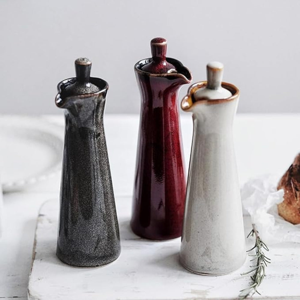 Ceramic Condiment Bottle With Japanese-Inspired Design
