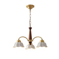 Aurela Kobber Keramisk Lysekrone i Mid Century Stil