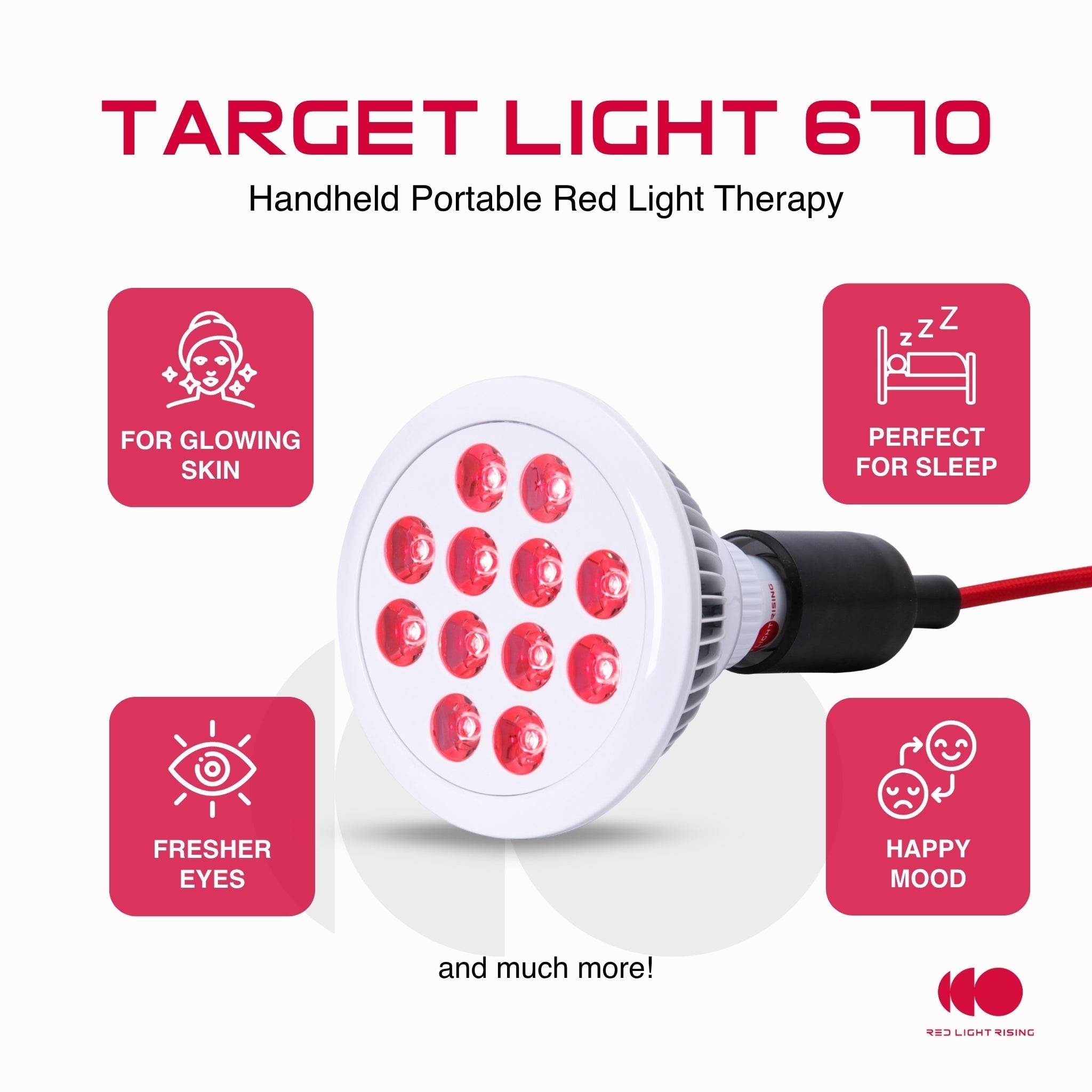 Portable Handheld Red Light Therapy Device For Home Use