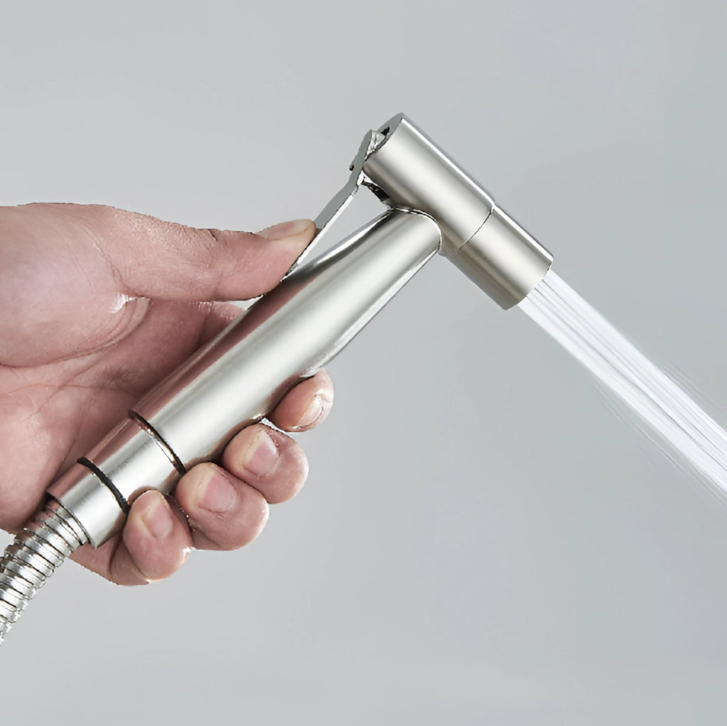 Pulverizator bidet portabil din oțel inoxidabil cu kit de instalare ușoară