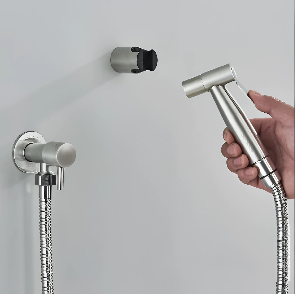 Pulverizator bidet portabil din oțel inoxidabil cu kit de instalare ușoară
