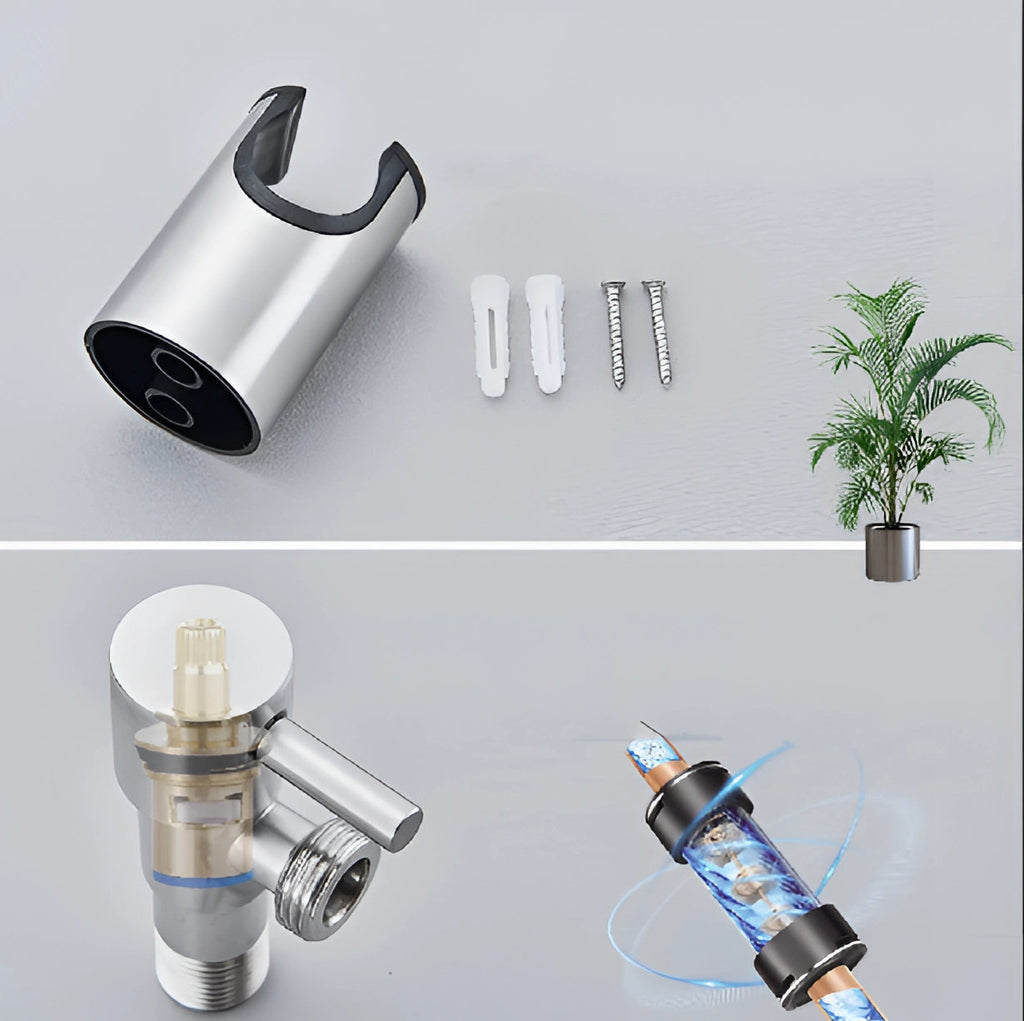 Pulverizator bidet portabil din oțel inoxidabil cu kit de instalare ușoară