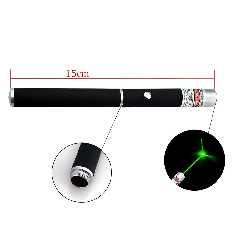 Laserpekare med hög effekt, justerbar fokus och flersfärgat ljus