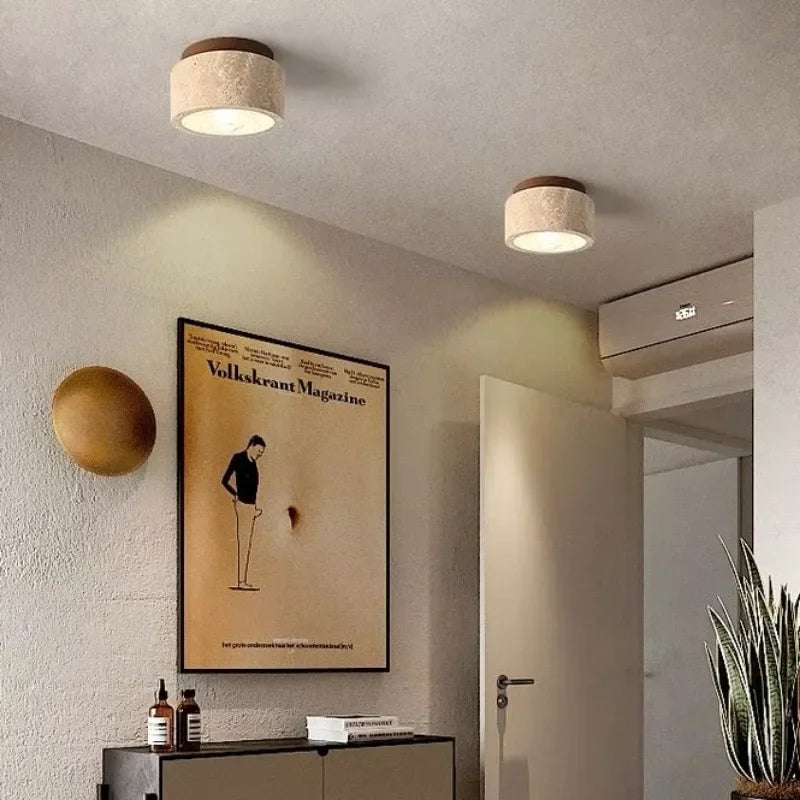 Stropní svítidlo Solvani Travertine pro chodby a schodiště