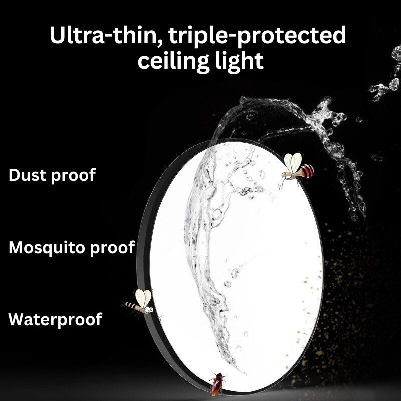 NexaBeam ultra tenké vodotěsné LED stropní světlo do koupelen