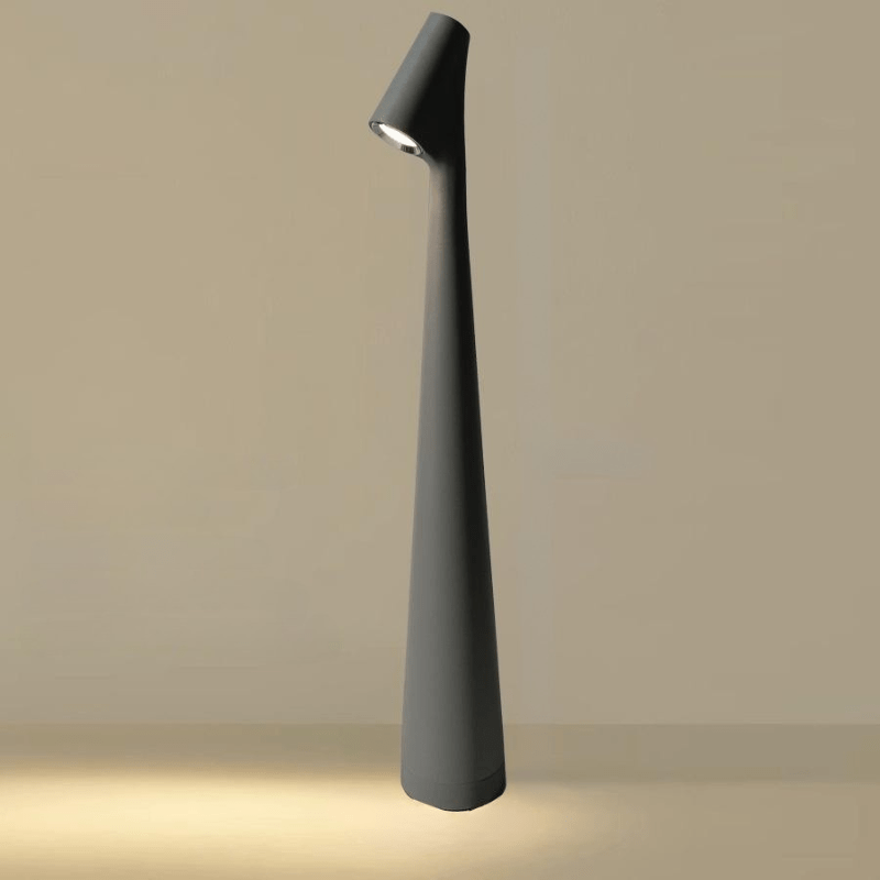 Candeeiro de Mesa Metálico Recarrregável Estiloso para Interior e Exterior
