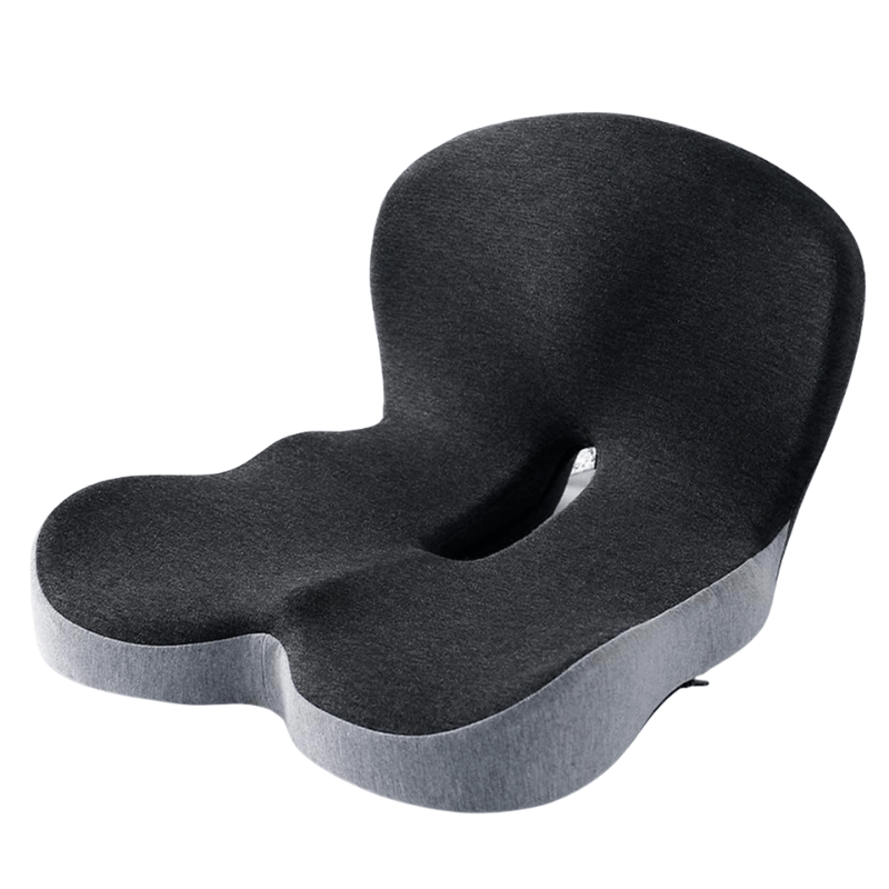 AeroLux Memory Foam Lumbar Support Seat Cushion For Office Car And Travel