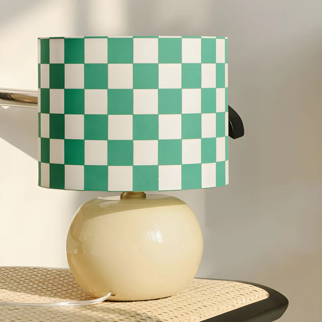 Calistra Diamond Glass Table Lamp With Vintage Warm LED Glow