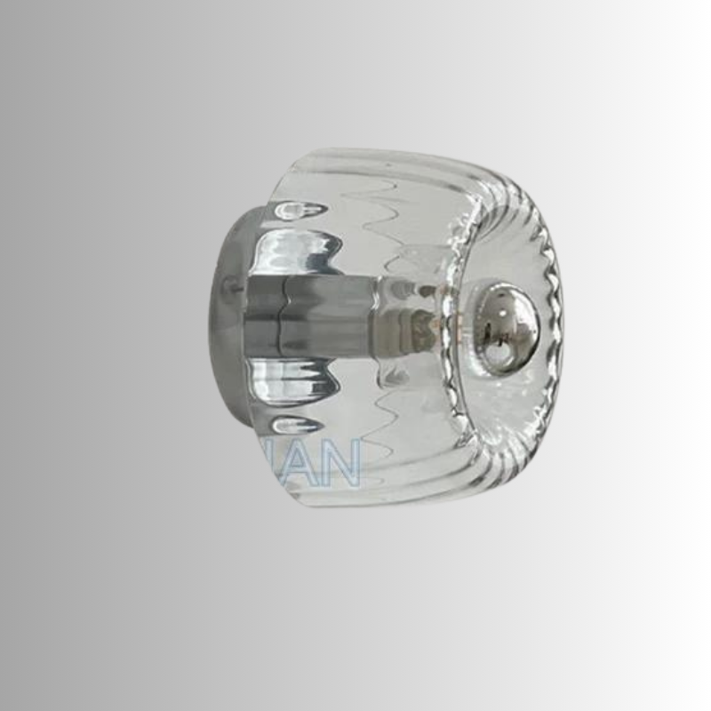 VeroLume szklana lampa ścienna w stylu nordyckim Bauhaus do salonu