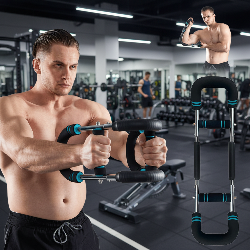 NovaFlex Adjustable Power Twister For Forearms, Triceps And Chest Bar