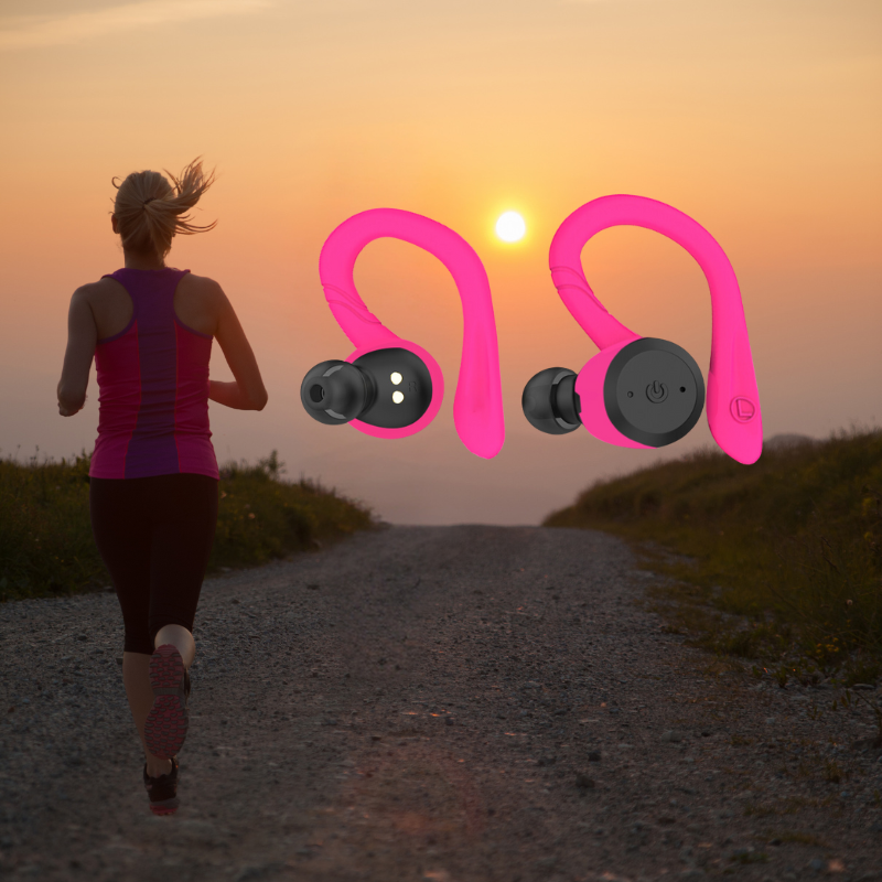 PulseGuard Bezprzewodowe Sportowe Słuchawki douszne 20 godzin pracy Bluetooth 5 IPX7