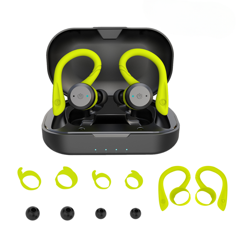PulseGuard Bezprzewodowe Sportowe Słuchawki douszne 20 godzin pracy Bluetooth 5 IPX7