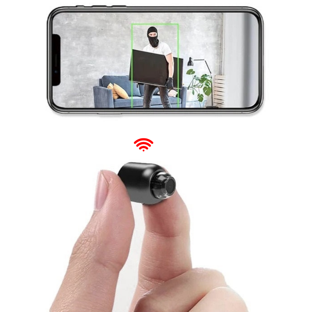 AeroGuard Mini Wireless Hidden Camera With Audio For Nanny Monitoring
