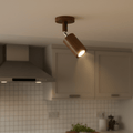 چراغ سقفی LED چوب جامد نوواوود مینیمالیست با جهت‌گیری قابل تنظیم
