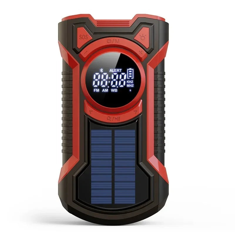Vodotěsné přežívací rádio s ruční klikou, Bluetooth, FM, AM, NOAA a SOS