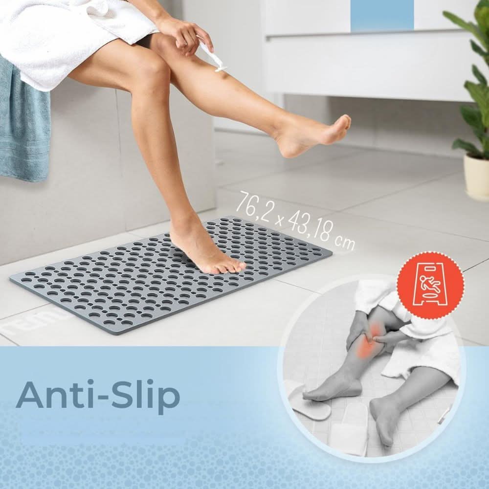 Lux Non Slip Shower Mat For Hygienic Safe Bathrooms
