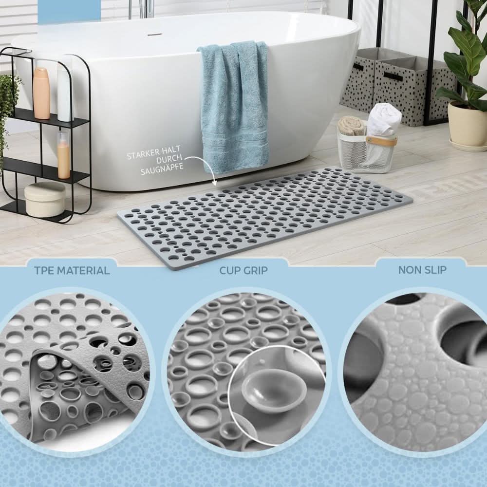 Lux Non Slip Shower Mat For Hygienic Safe Bathrooms