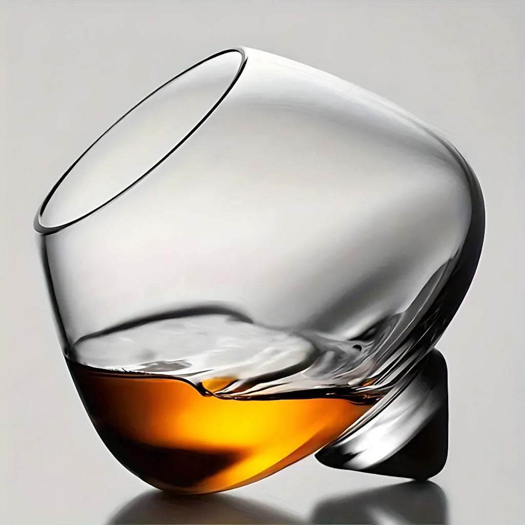 AeroSwirl Whiskey Glass With Rotating Base For Flavor