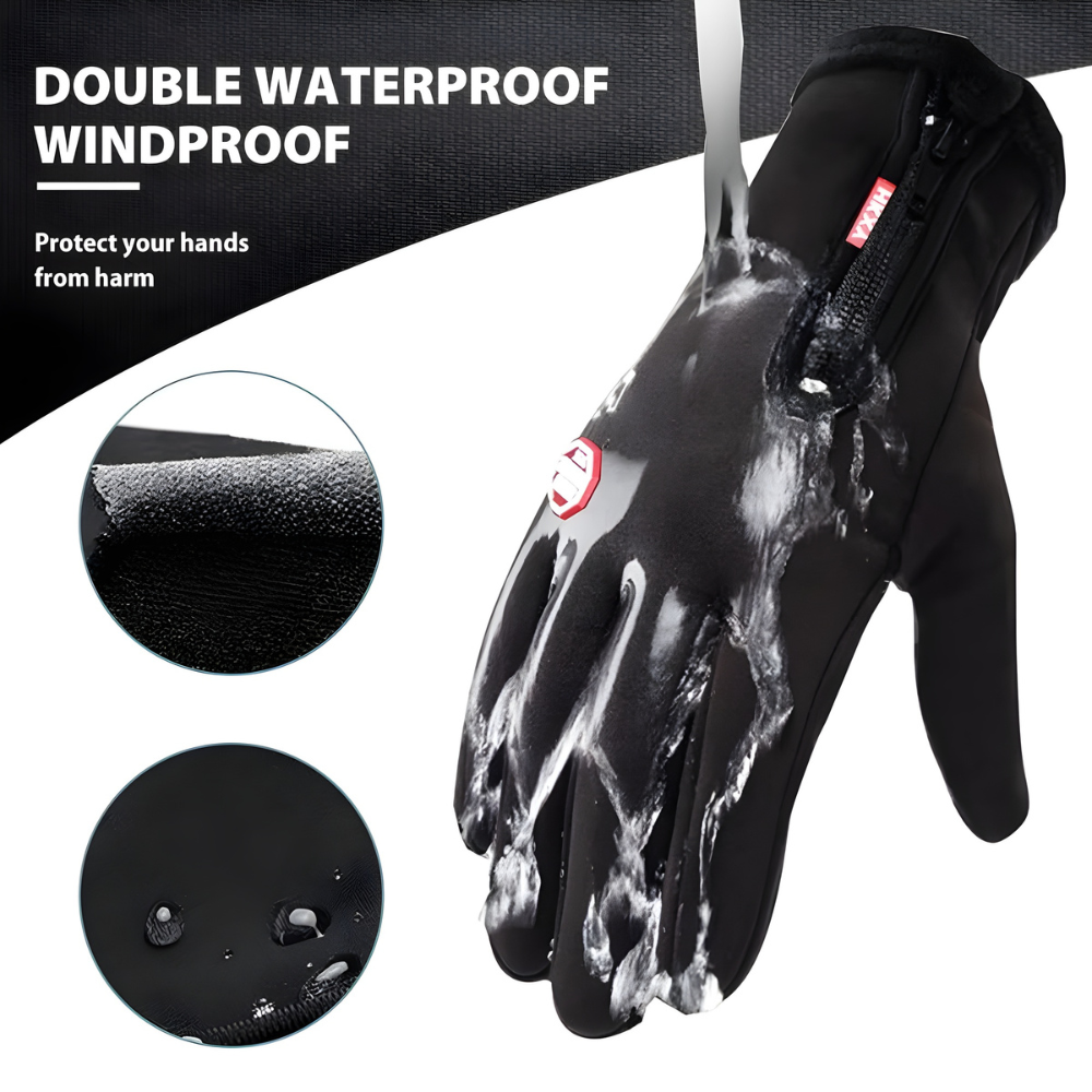 Waterproof Winter Thermal Gloves With Built In Touchscreen