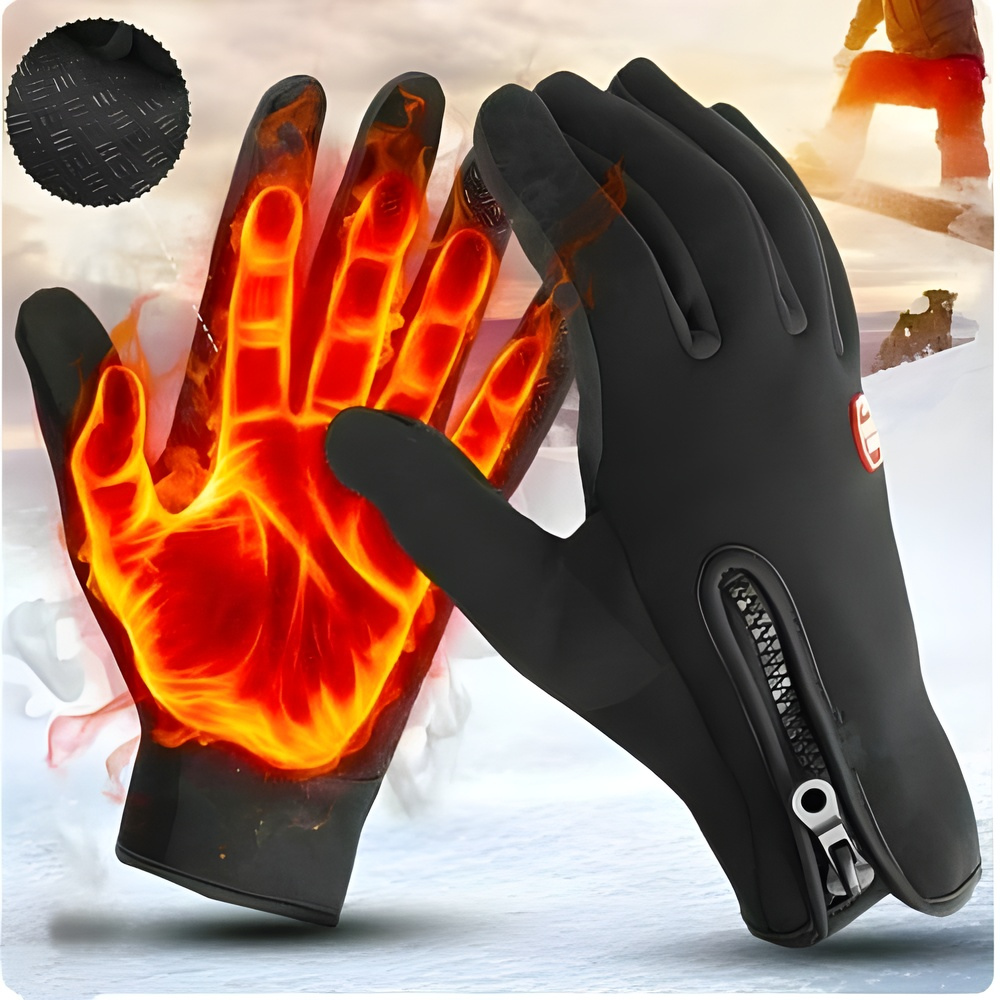 Waterproof Winter Thermal Gloves With Built In Touchscreen