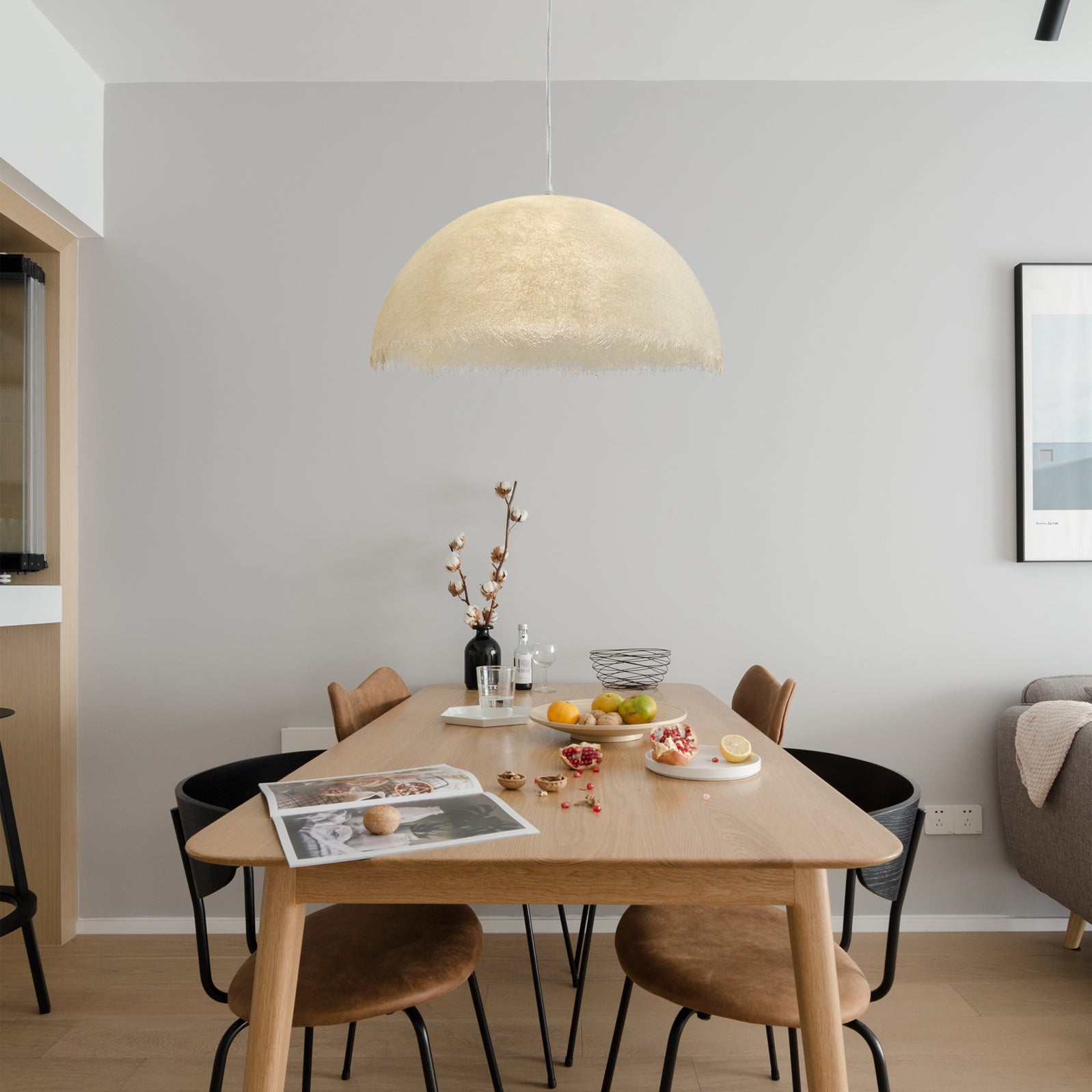 Astra Fusion Epoxy Resin Pendant Light With Metal LED