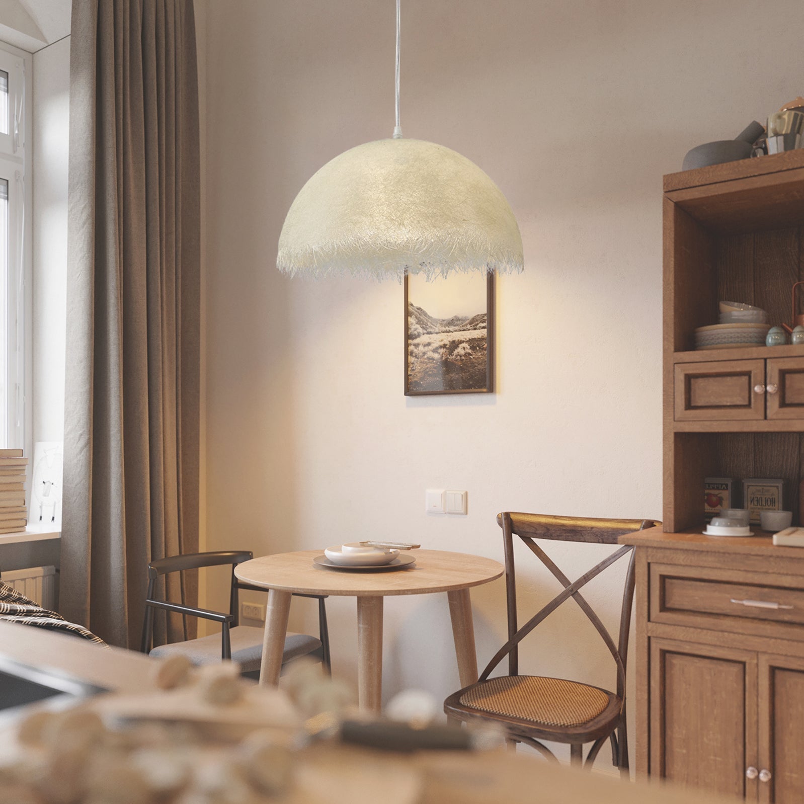 Astra Fusion Epoxy Resin Pendant Light With Metal LED