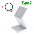 VeloCharge Magnetic Foldable 3-In-1 Wireless Charger For iPhone AirPods Apple Watch