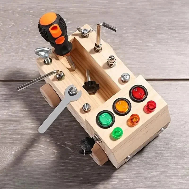 NurtureCore Busy Board, Interactive Learning Toy For Fine Motor And Cognitive Skills