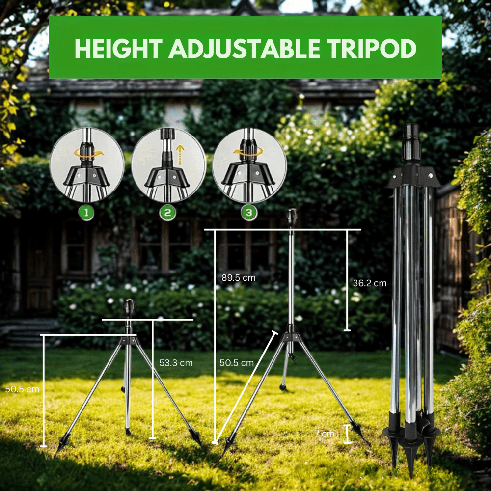 AquaPulse otočný zavlažovač s pokrytím 360 stupňů