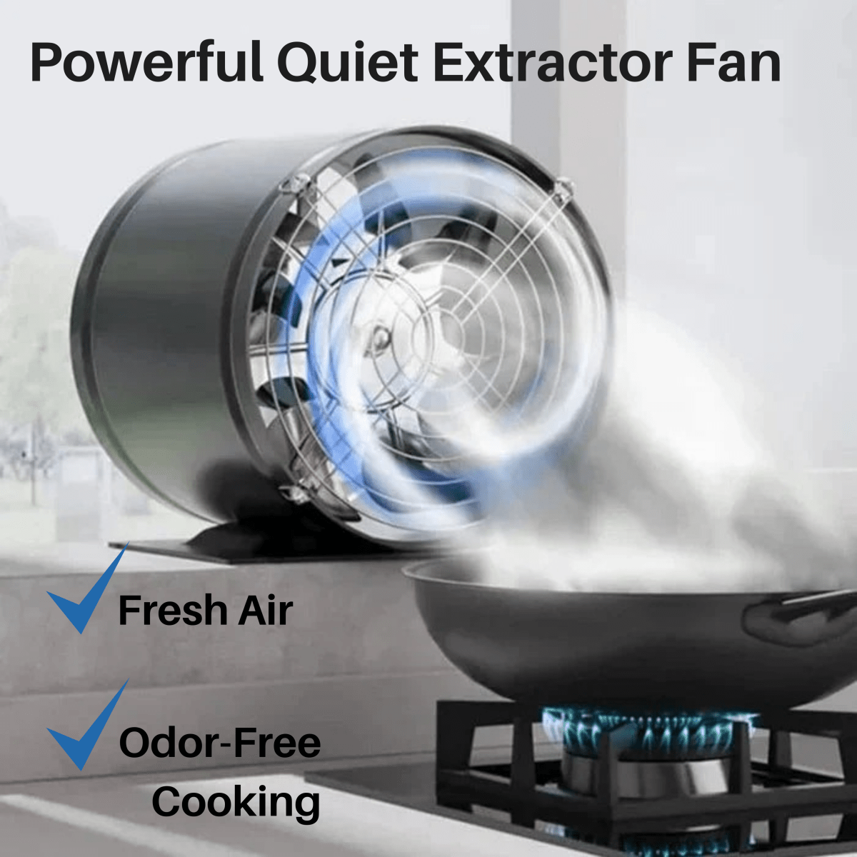 VentGlow Ventilatore Silenzioso Estrattore per Aria Pulita e Fresca