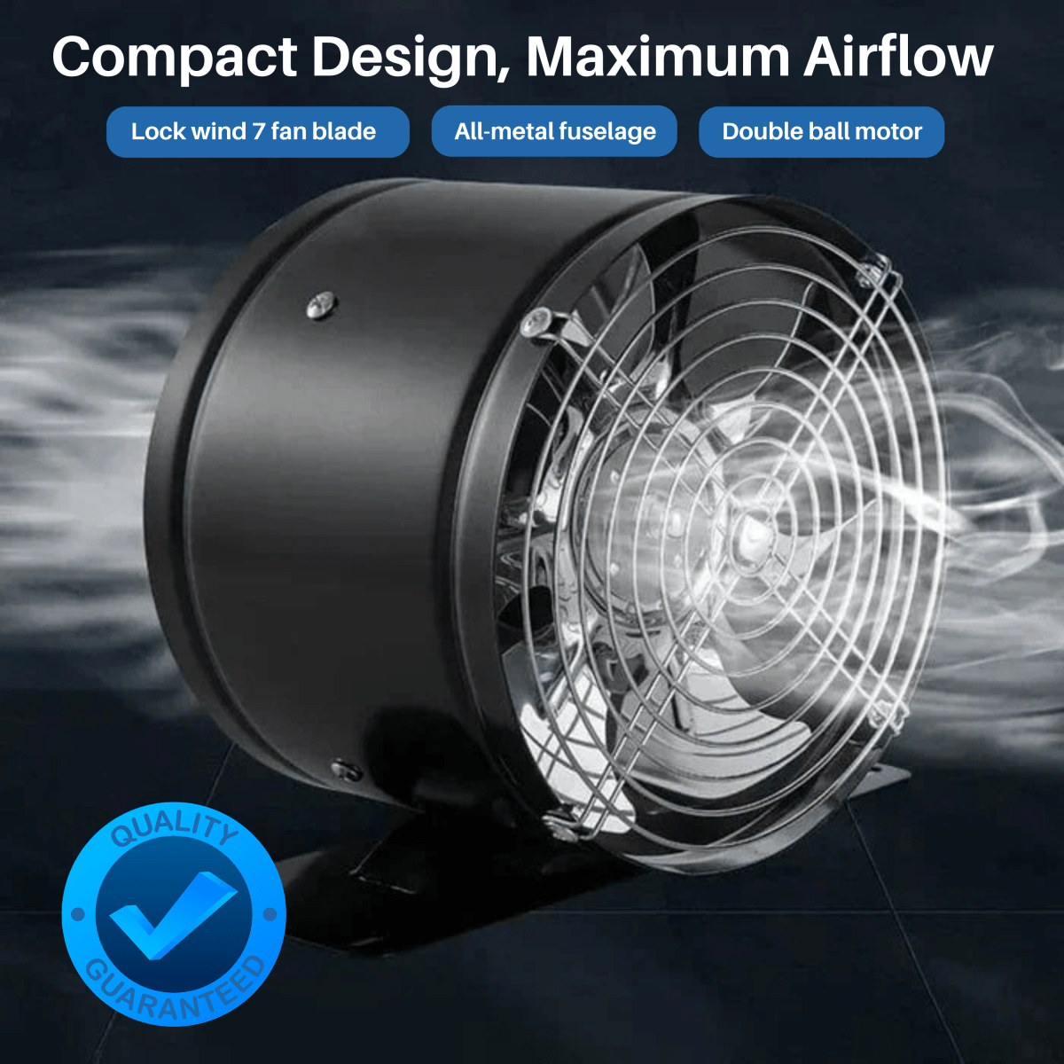 VentGlow Ventilatore Silenzioso Estrattore per Aria Pulita e Fresca