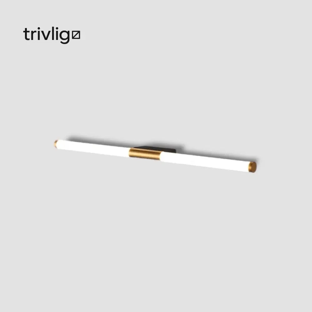 Alevran | Modern Gold LED Rod Wall Lamp For Bedroom