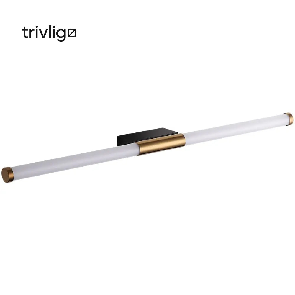 Alevran | Modern Gold LED Rod Wall Lamp For Bedroom