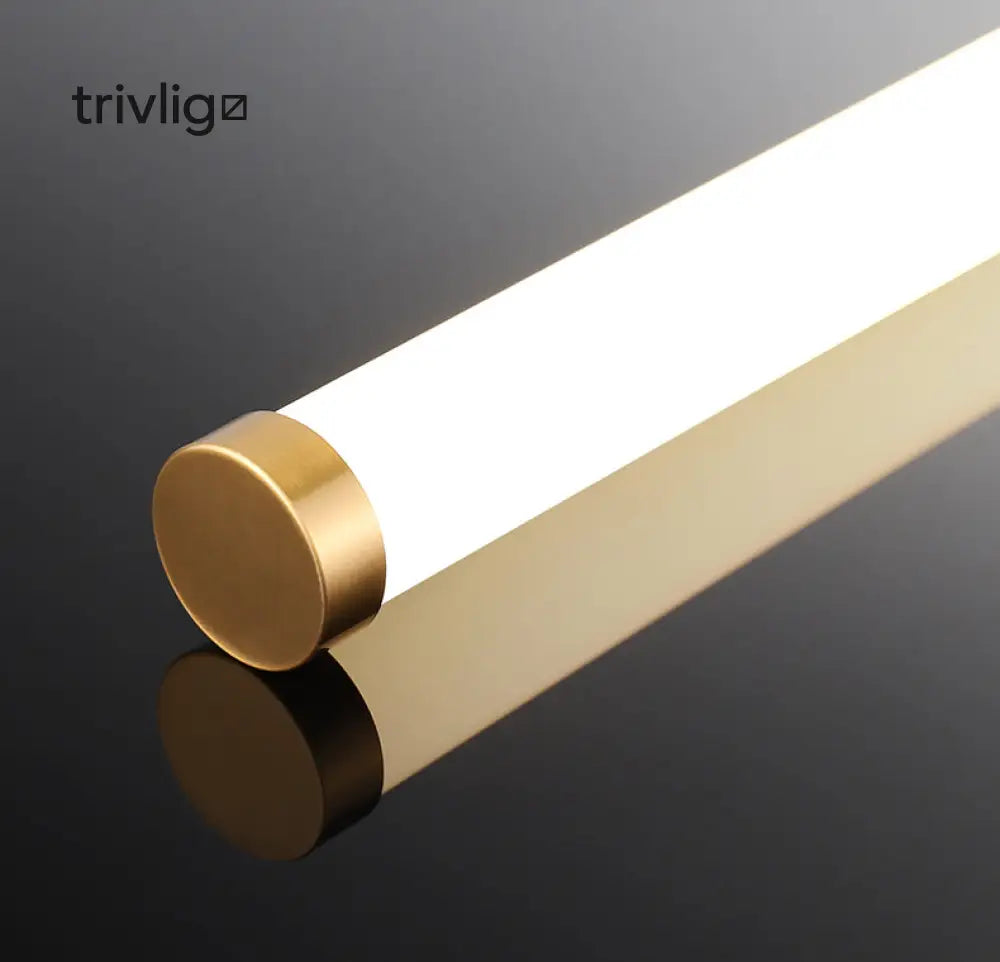 Alevran | Modern Gold LED Rod Wall Lamp For Bedroom