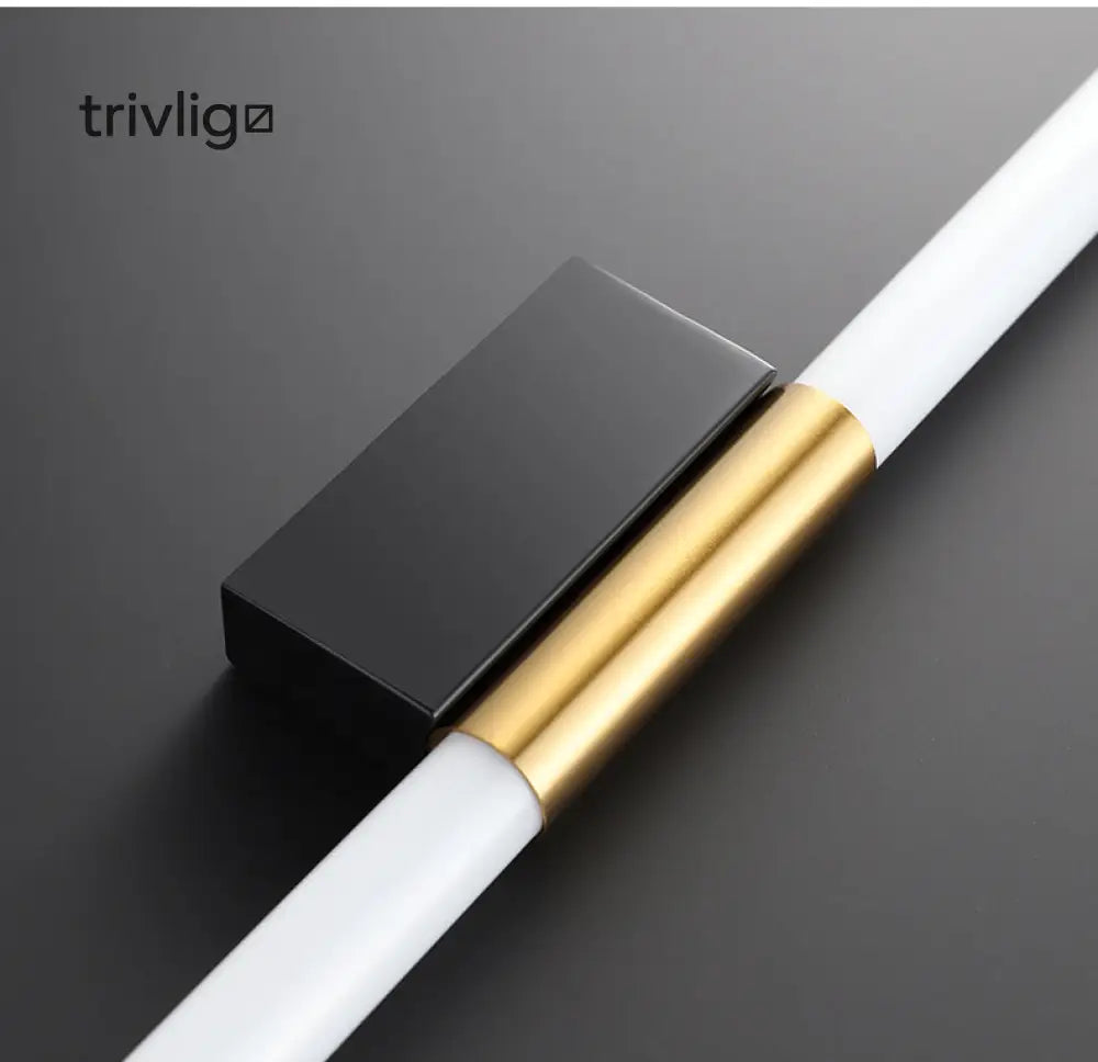 Alevran | Modern Gold LED Rod Wall Lamp For Bedroom