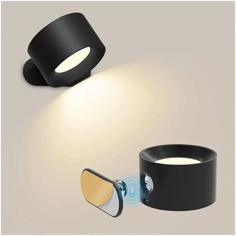 NovaGlow Wireless 360-Degree Rotating LED Lamp for Flexible Lighting