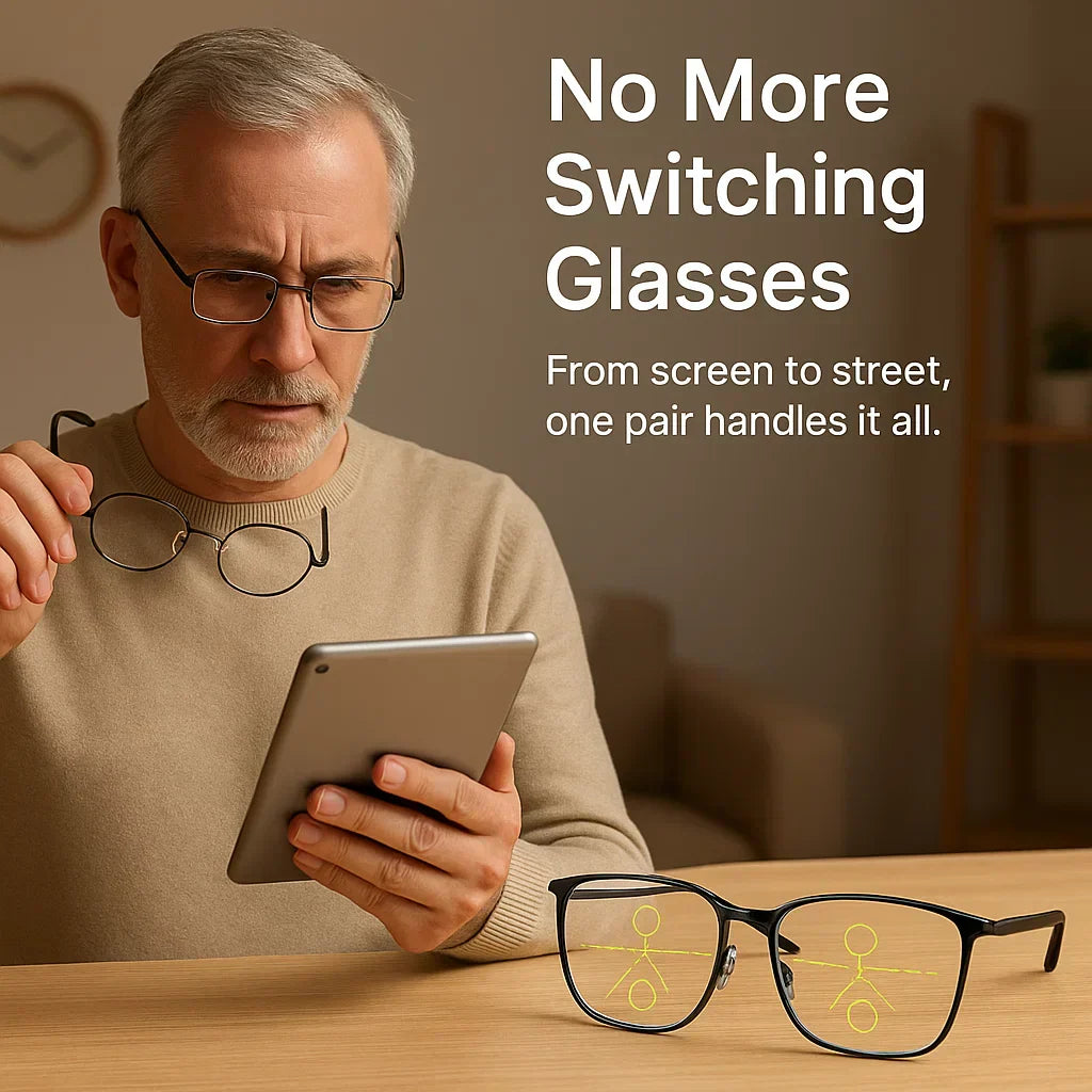 German Designed Progressive Eyeglasses for Clear All-Day Vision