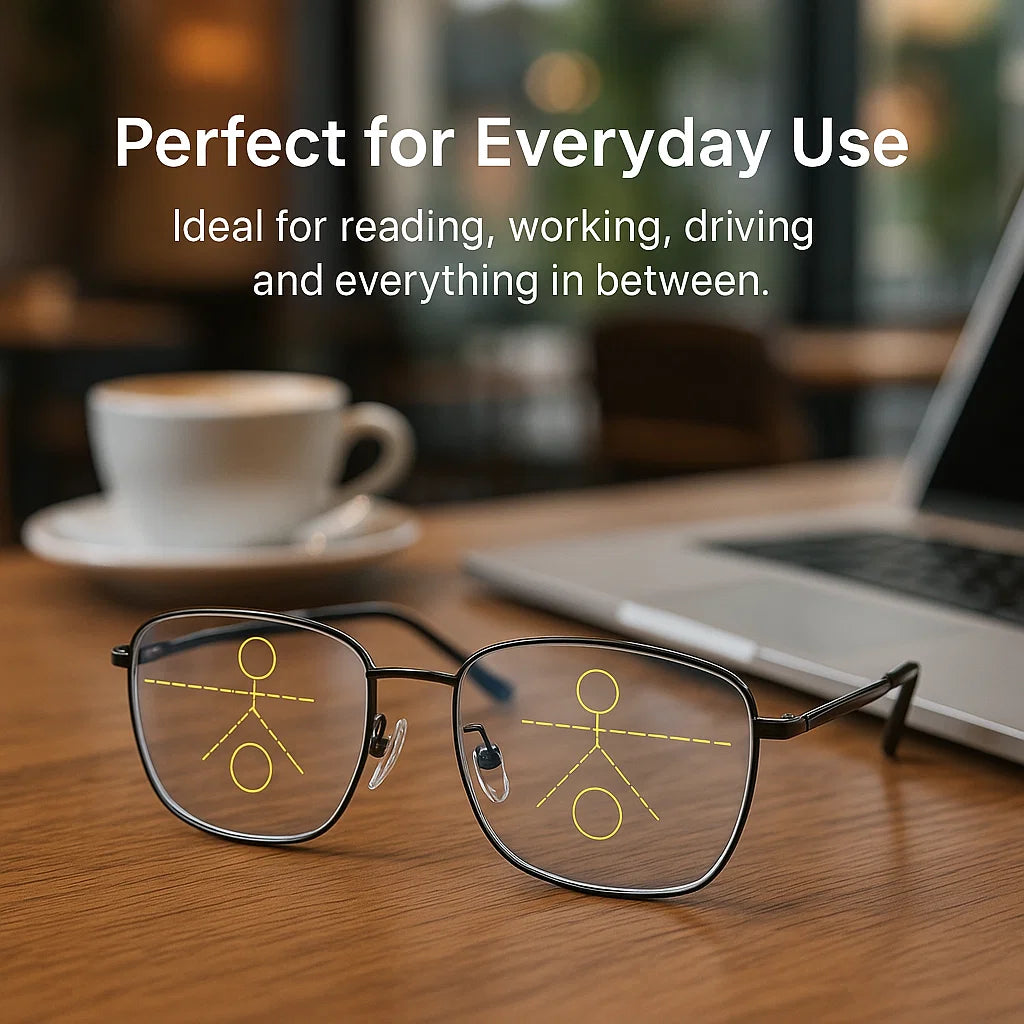German Designed Progressive Eyeglasses for Clear All-Day Vision