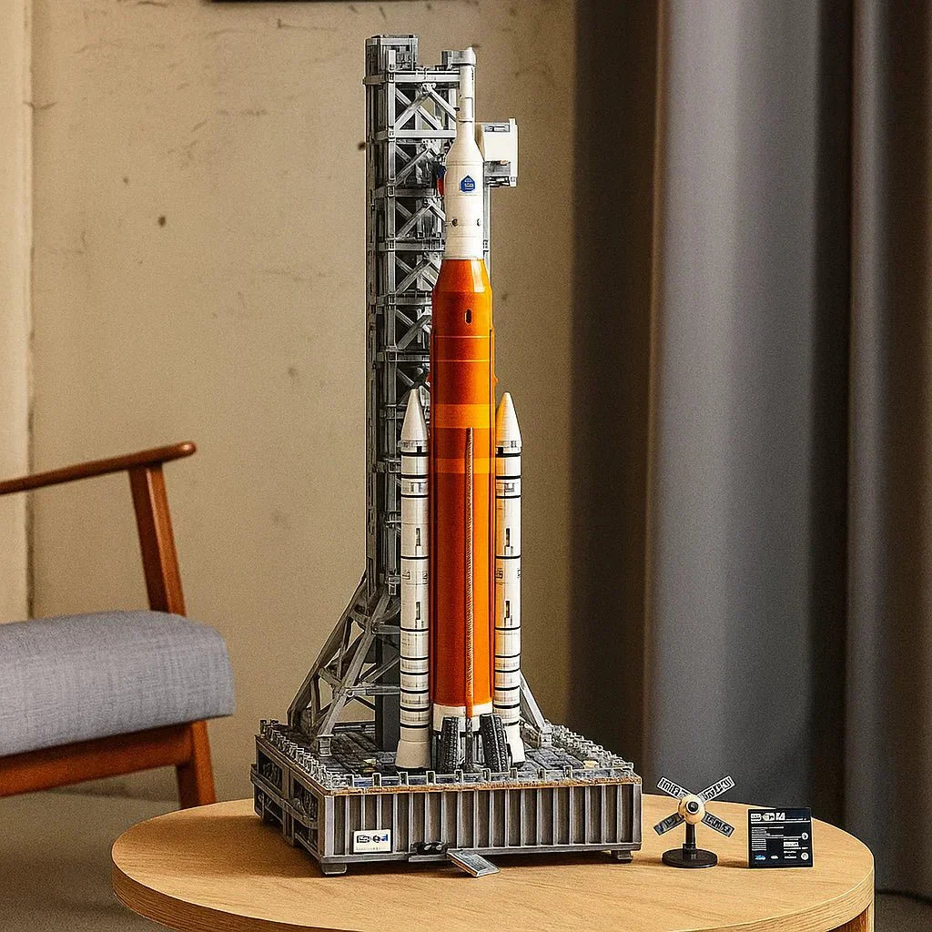 Kit modello sistema di lancio spaziale ispirato ad Artemis Nova con razzo e torre