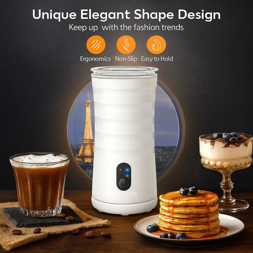 NovaBrew 4-in-1 Maitovaahtorin ja Höyrystimen Baristalaatuisen Kahvin Valmistukseen Kotiin
