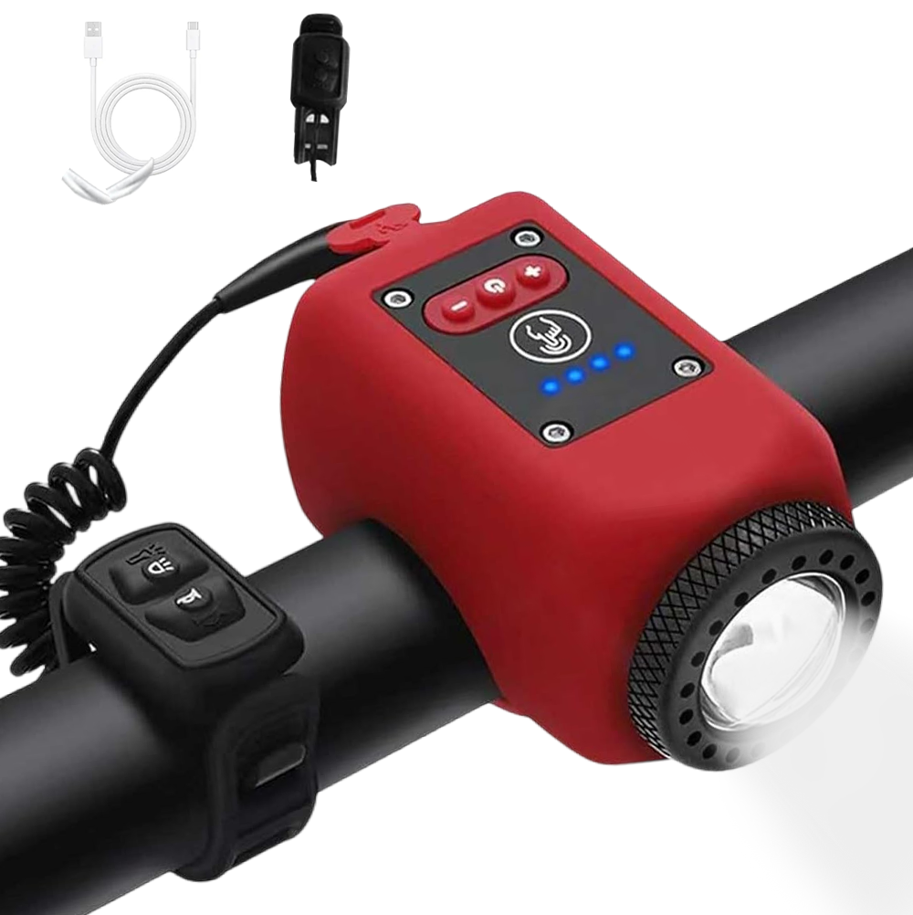 چراغ دوچرخه شارژی USB PulseBike با بوق یکپارچه